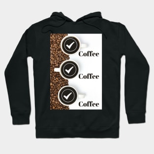 Coffee Kaffee Triple Check - Bohnen Hoodie